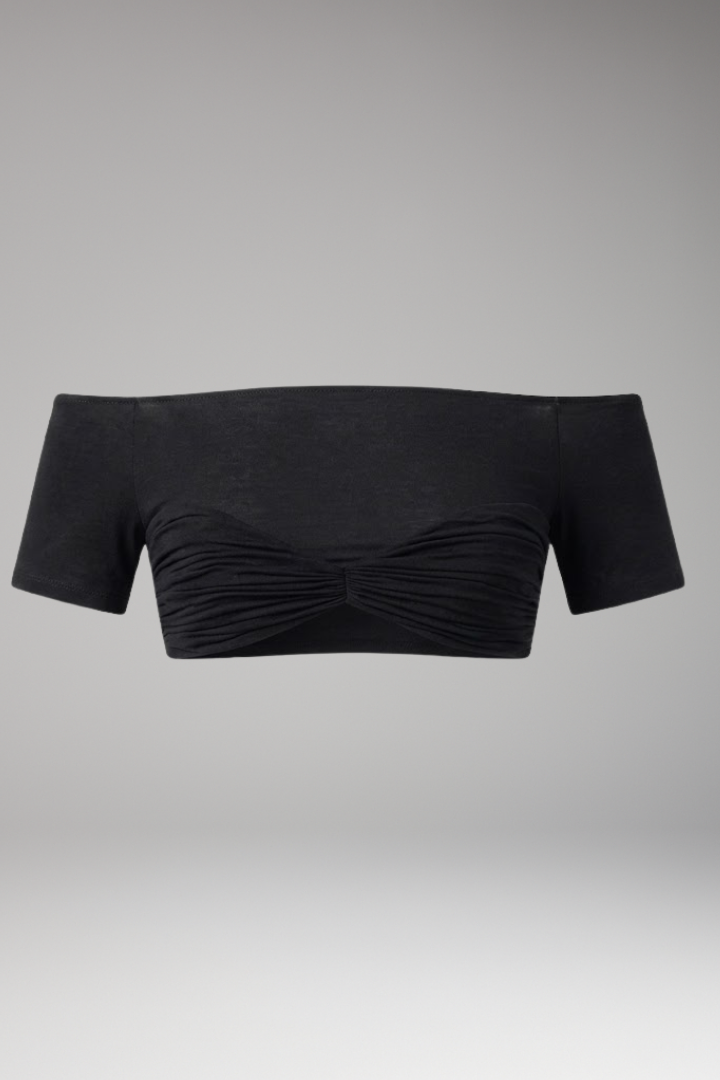 Women's Crop Top with Off Shoulder Neckline
