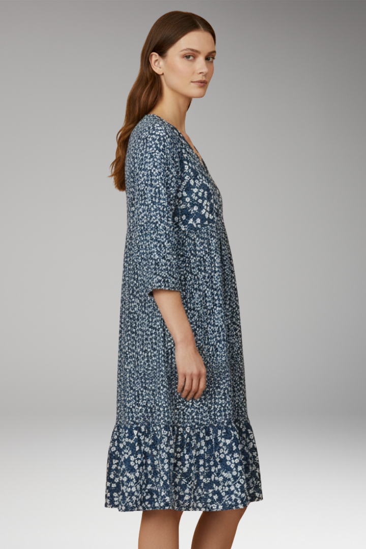 Women's Day-to-Night Midi Dress with Elegant Design and Versatile Fit