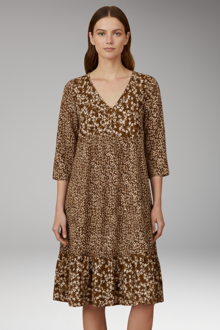 Women's Day-to-Night Midi Dress with Elegant Design and Versatile Fit