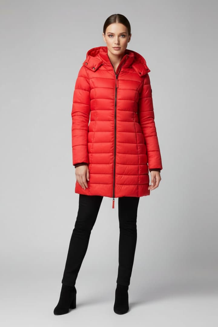 Women's Jacket with Hood and Zipper