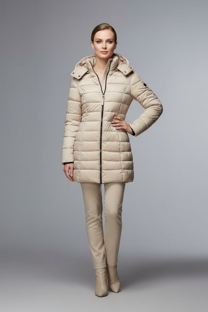 Women's Jacket with Hood and Zipper