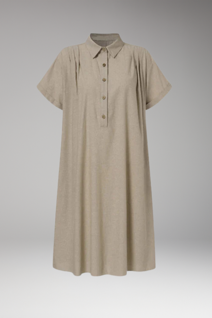 Women's Dress with Button'Down Front and Side Pockets