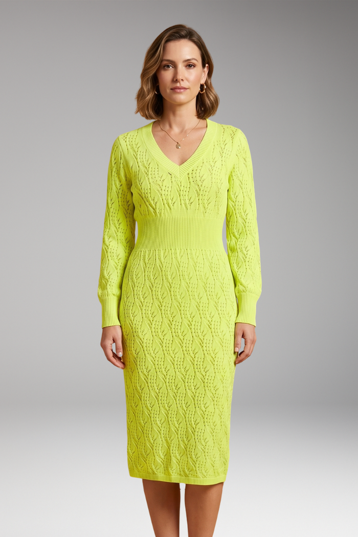 Women's Dress with Knit Design and Versatile Style