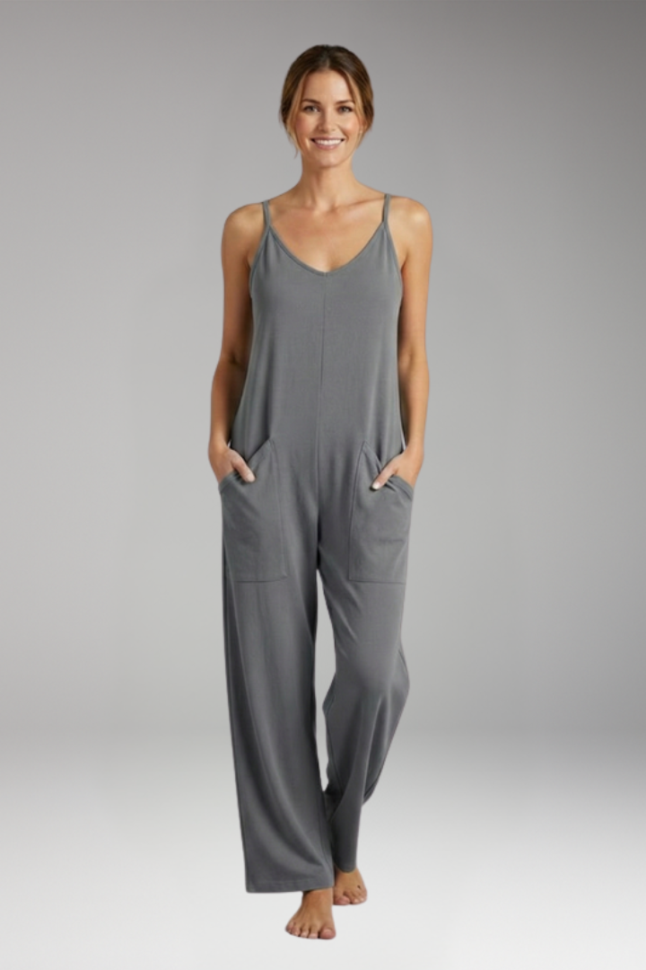 Women's Jumpsuit with Shoulder Straps for Everyday Wear