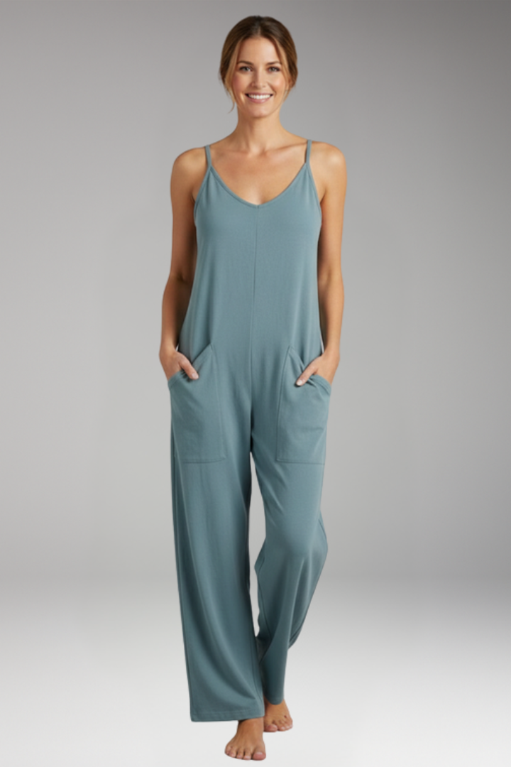 Women's Jumpsuit with Shoulder Straps for Everyday Wear