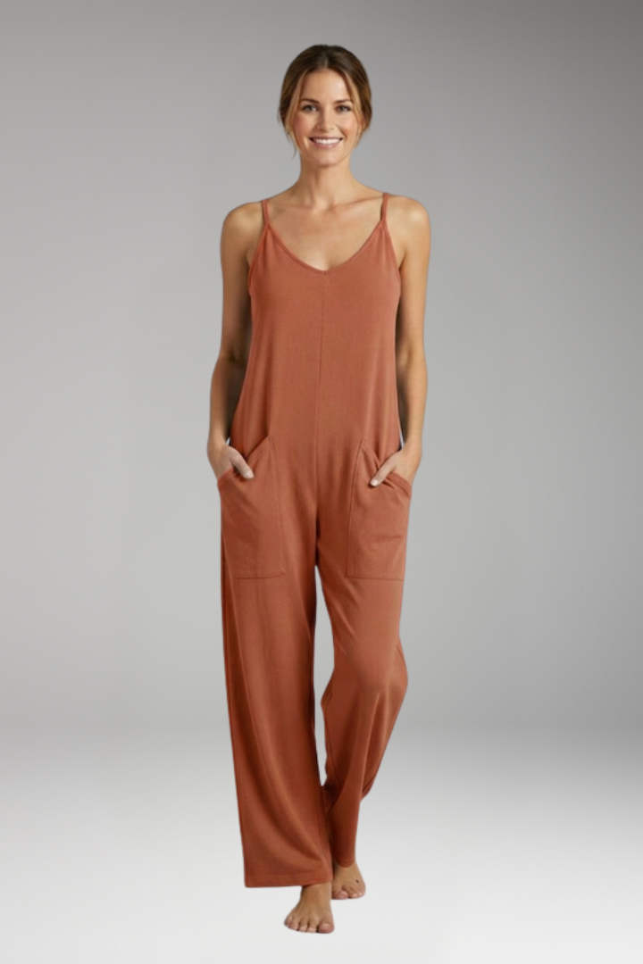 Women's Jumpsuit with Shoulder Straps for Everyday Wear