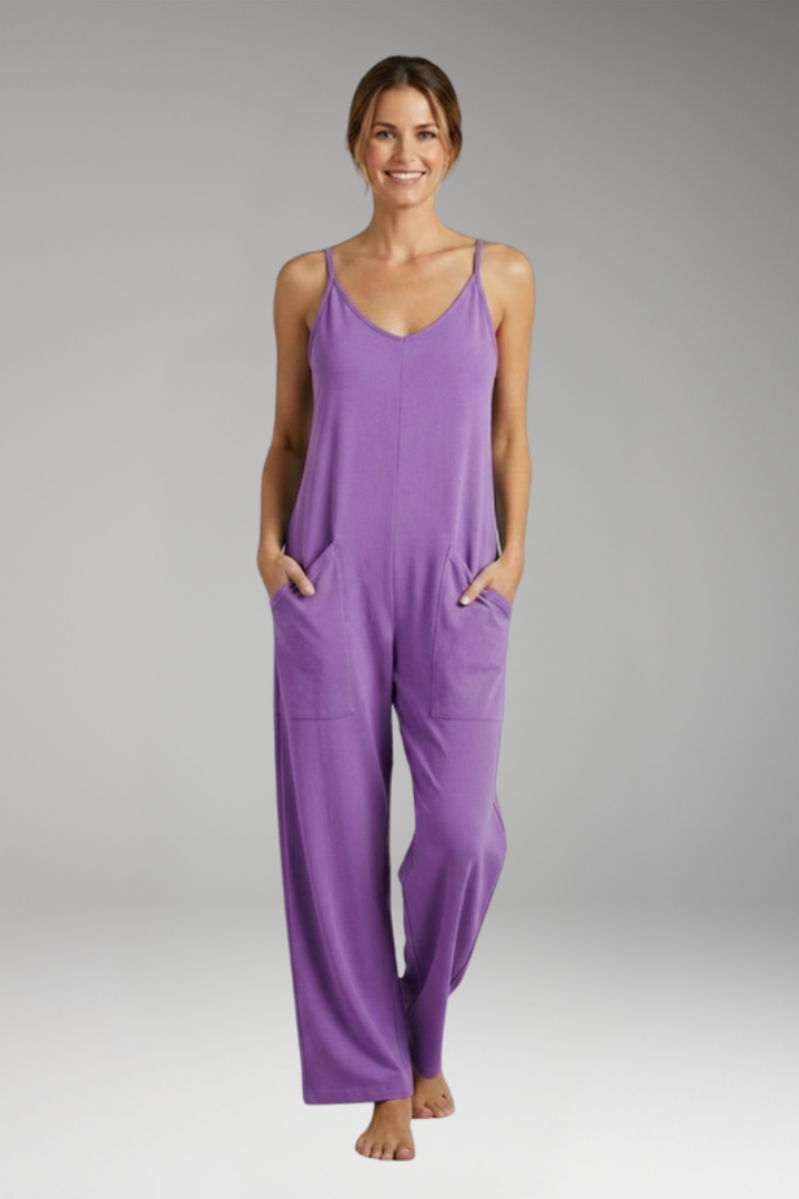 Women's Jumpsuit with Shoulder Straps for Everyday Wear