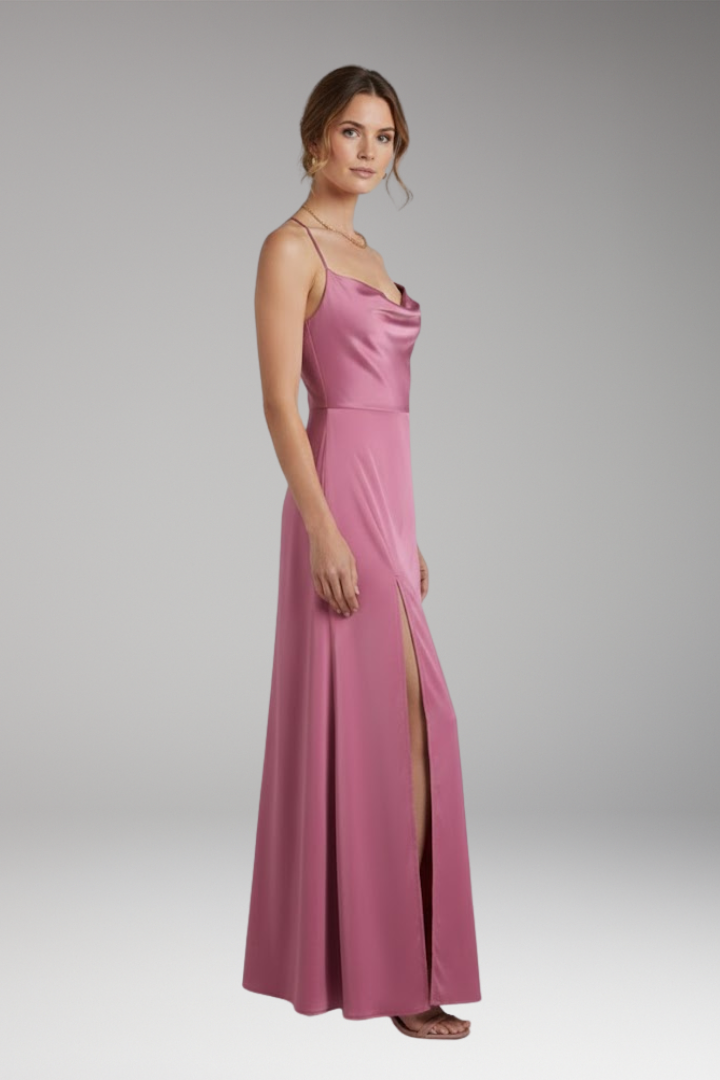 Women's Maxi Dress with Sleeveless Design and Braided Back