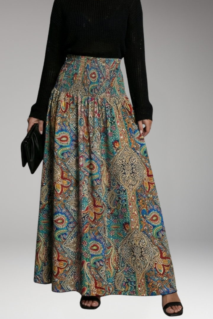 Women's Maxi Skirt with A-Line Silhouette for Everyday Wear