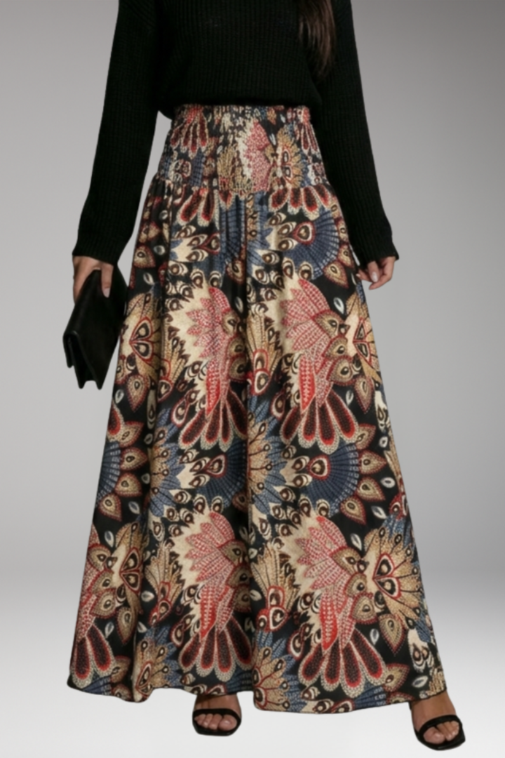 Women's Maxi Skirt with A-Line Silhouette for Everyday Wear