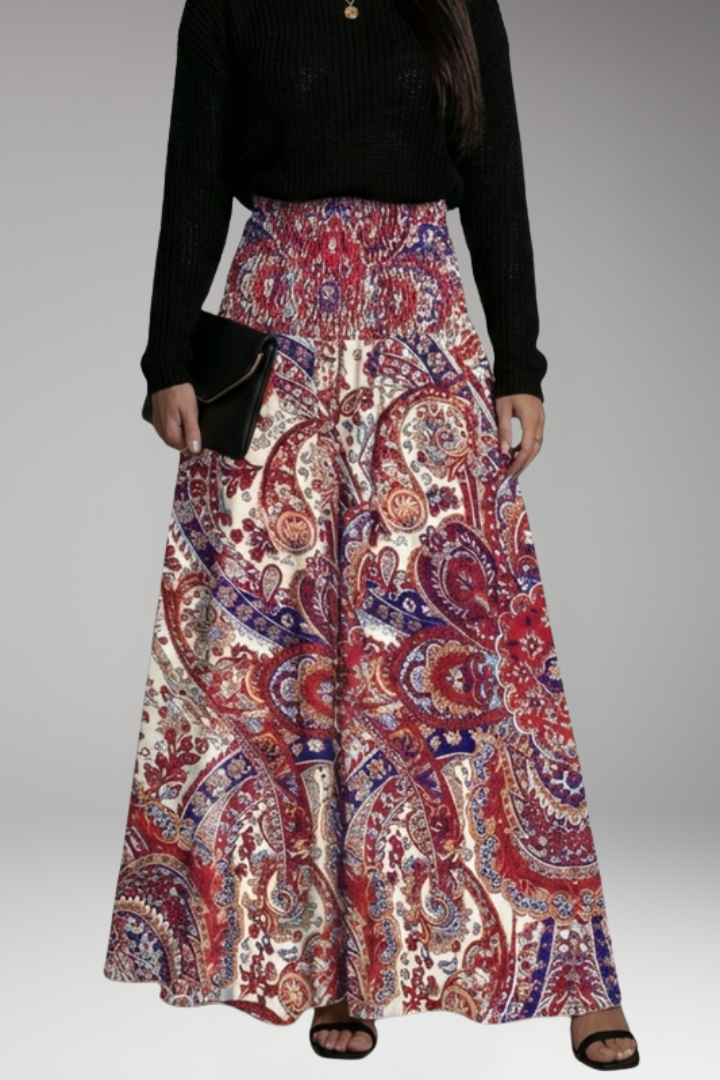 Women's Maxi Skirt with A-Line Silhouette for Everyday Wear