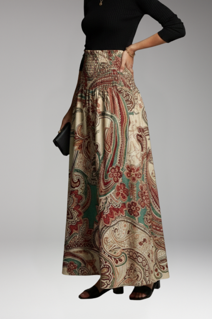 Women's Maxi Skirt with A-Line Silhouette for Everyday Wear
