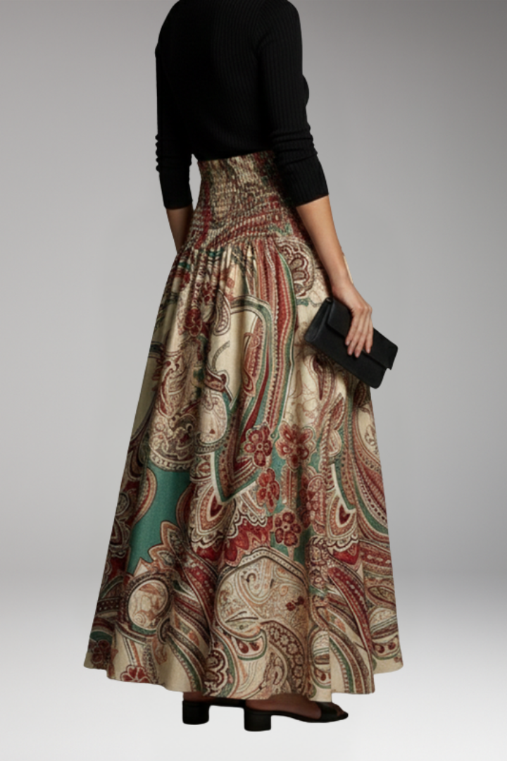 Women's Maxi Skirt with A-Line Silhouette for Everyday Wear