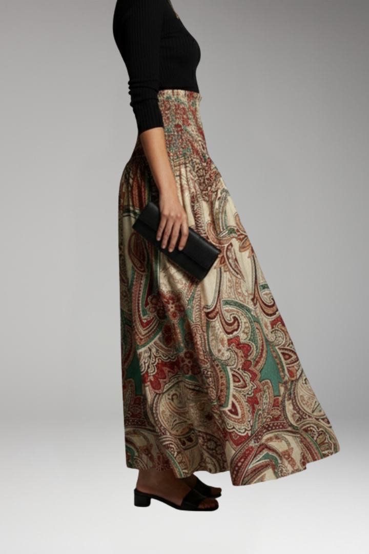 Women's Maxi Skirt with A-Line Silhouette for Everyday Wear