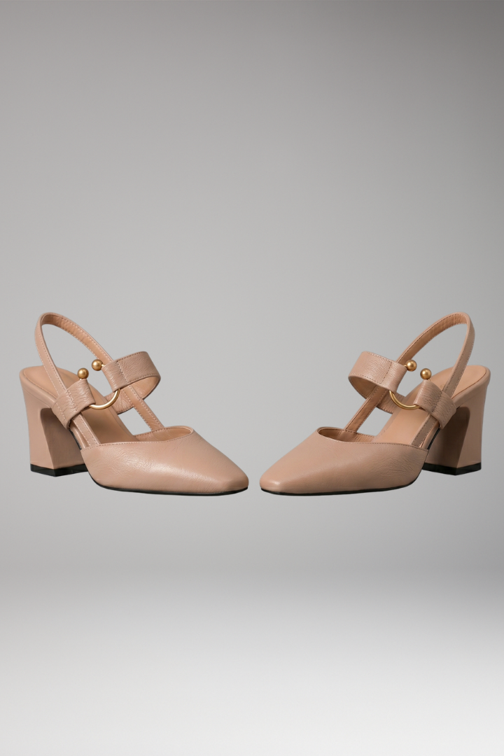 Women's Orthopaedic Comfort Heels with Arch Support and Non-Slip Sole