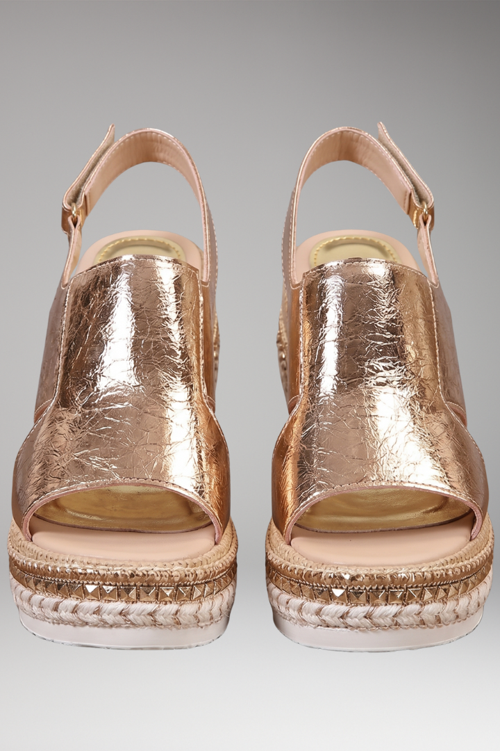Women's Orthopedic Sandals with Contoured Sole and Star Pattern
