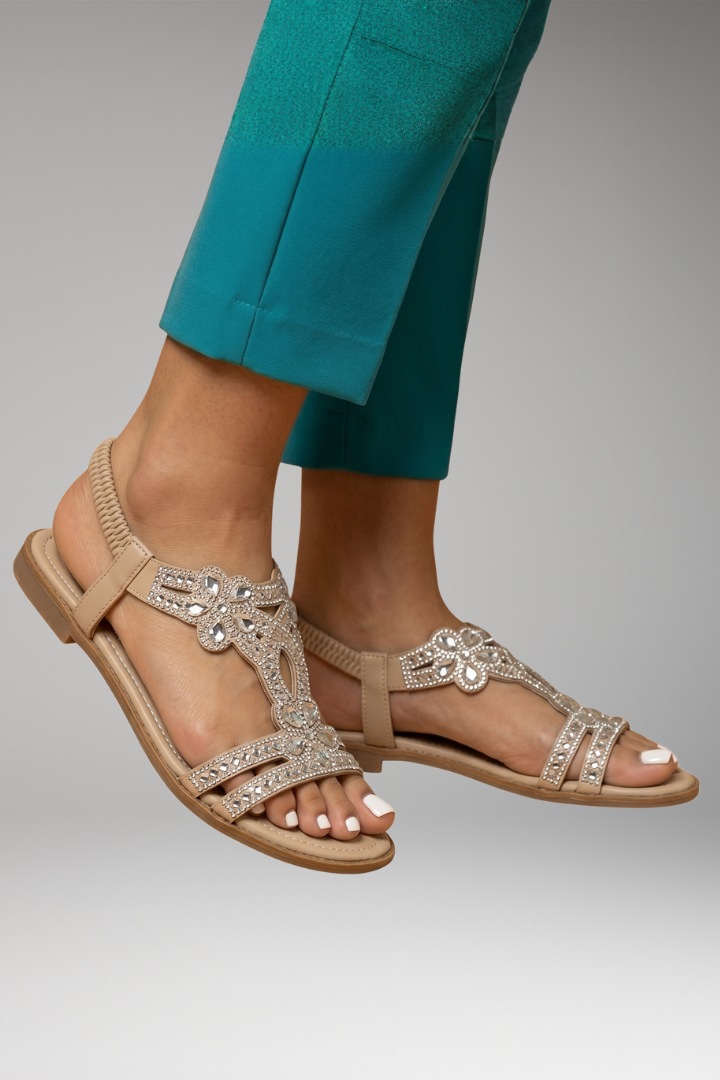 Women's Orthopedic Sandals with Cushioned Sole and Slip-Resistant Outsole