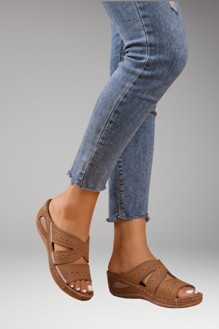 Women's Orthopaedic Sandals with Slip-Resistant Sole and Shock Absorption