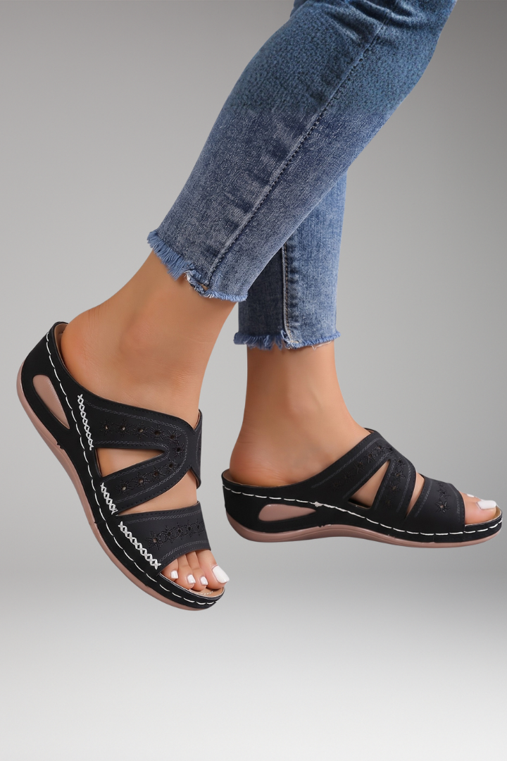 Women's Orthopaedic Sandals with Slip-Resistant Sole and Shock Absorption