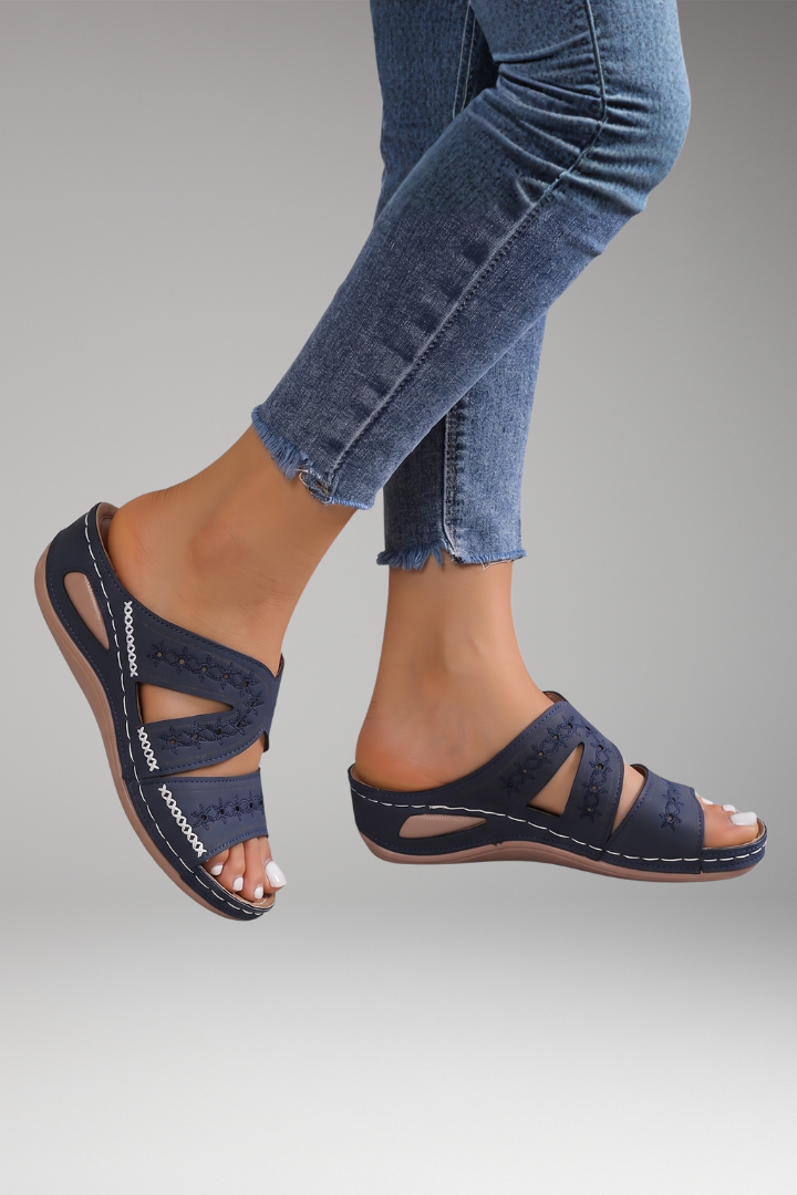 Women's Orthopaedic Sandals with Slip-Resistant Sole and Shock Absorption