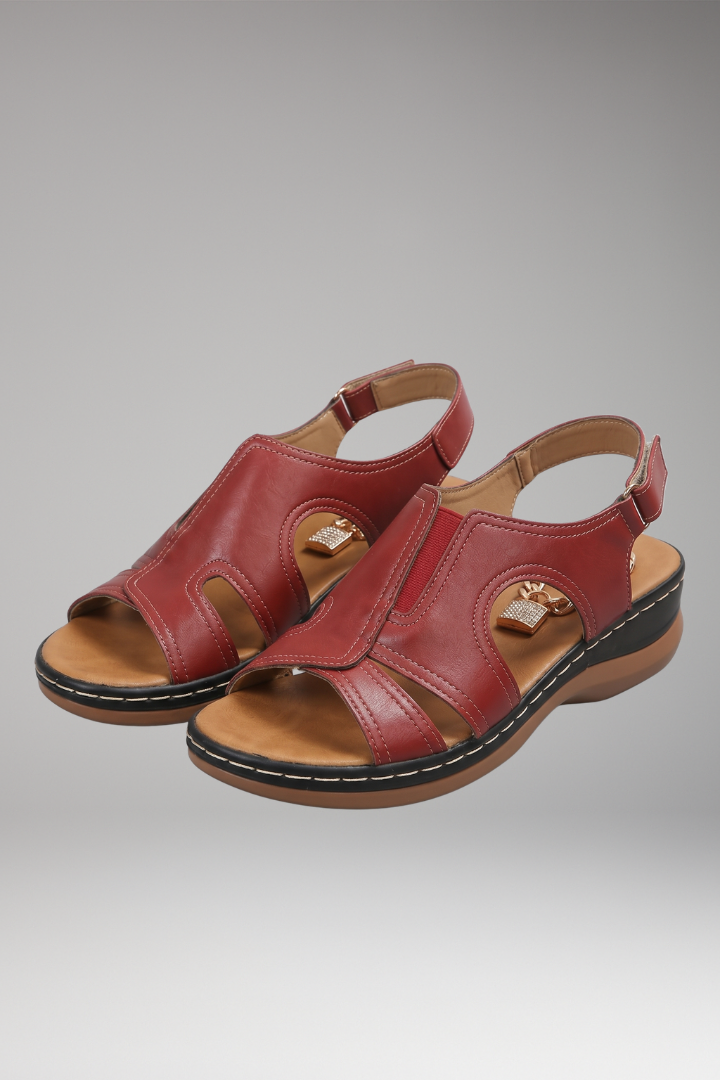 Women's Orthopaedic Sandals with Tri-Arch Support and Shock-Absorbing Insole