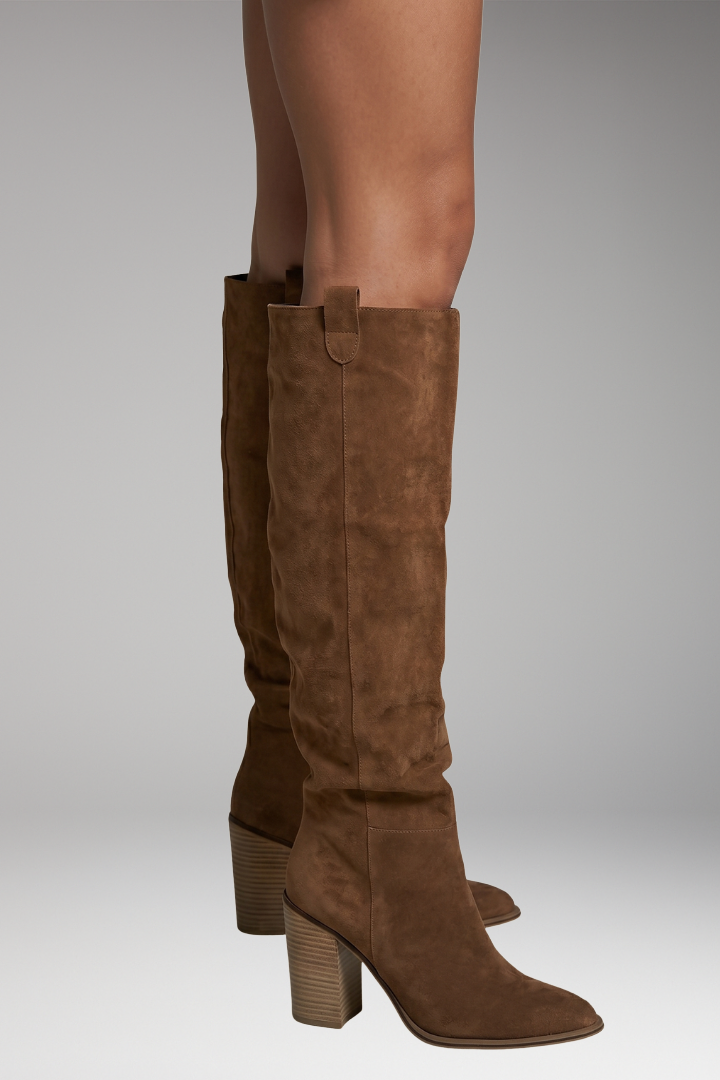 Women's Orthopedic Boots with Knee-High Shaft and Cushioned Insoles