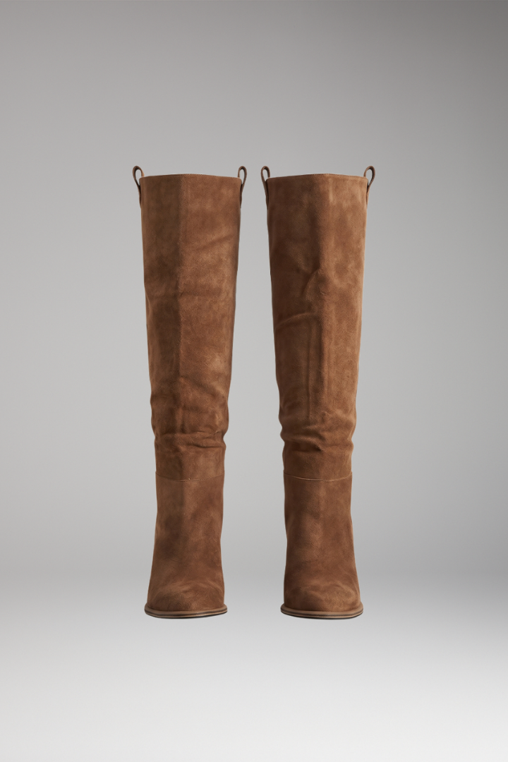 Women's Orthopedic Boots with Knee-High Shaft and Cushioned Insoles