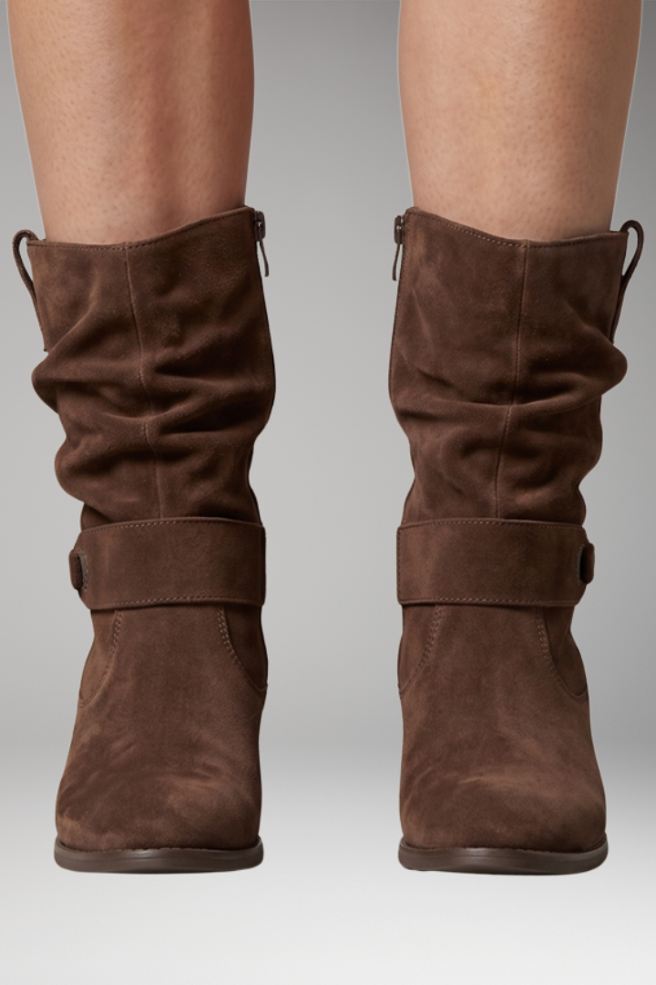 Women's Orthopedic Boots with Side Zippers and Slouchy Fit