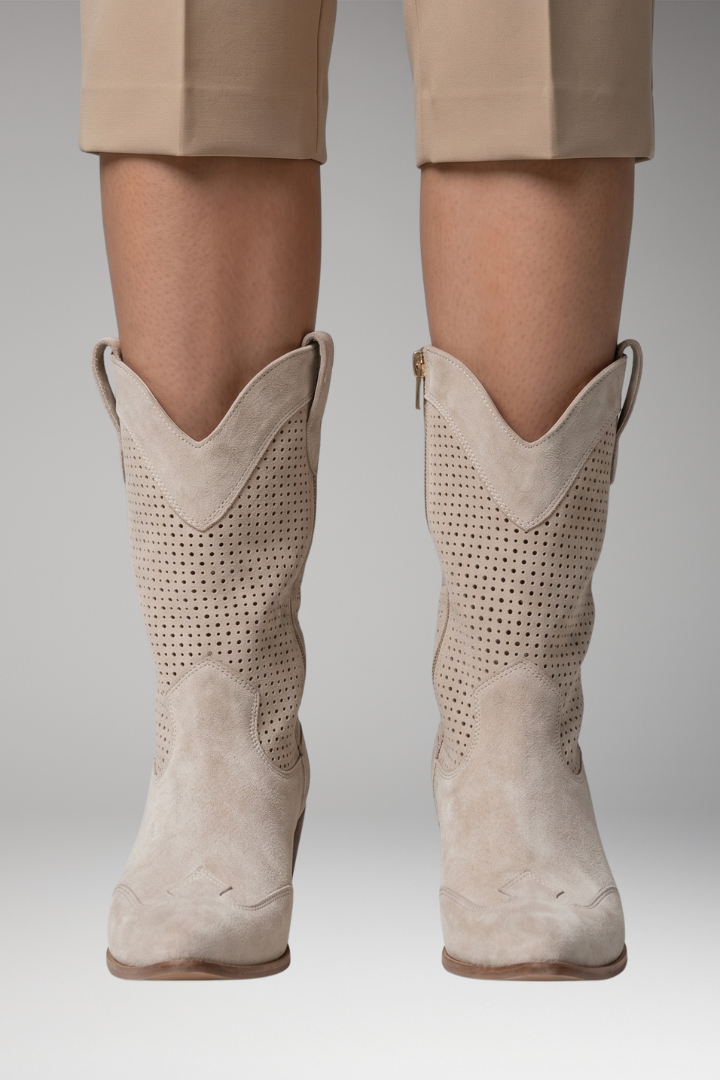 Women's Orthopedic Cowboy Boots with Gel-Filled Sole and Enhanced Stability