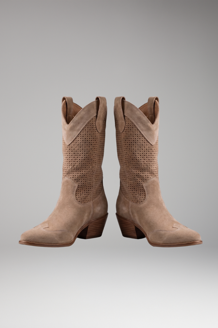 Women's Orthopedic Cowboy Boots with Gel-Filled Sole and Enhanced Stability