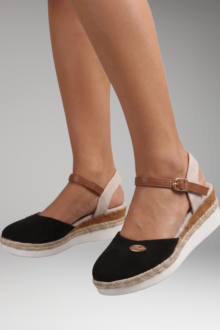 Women's Orthopedic Espadrilles with Woven Soles and Contoured Footbeds