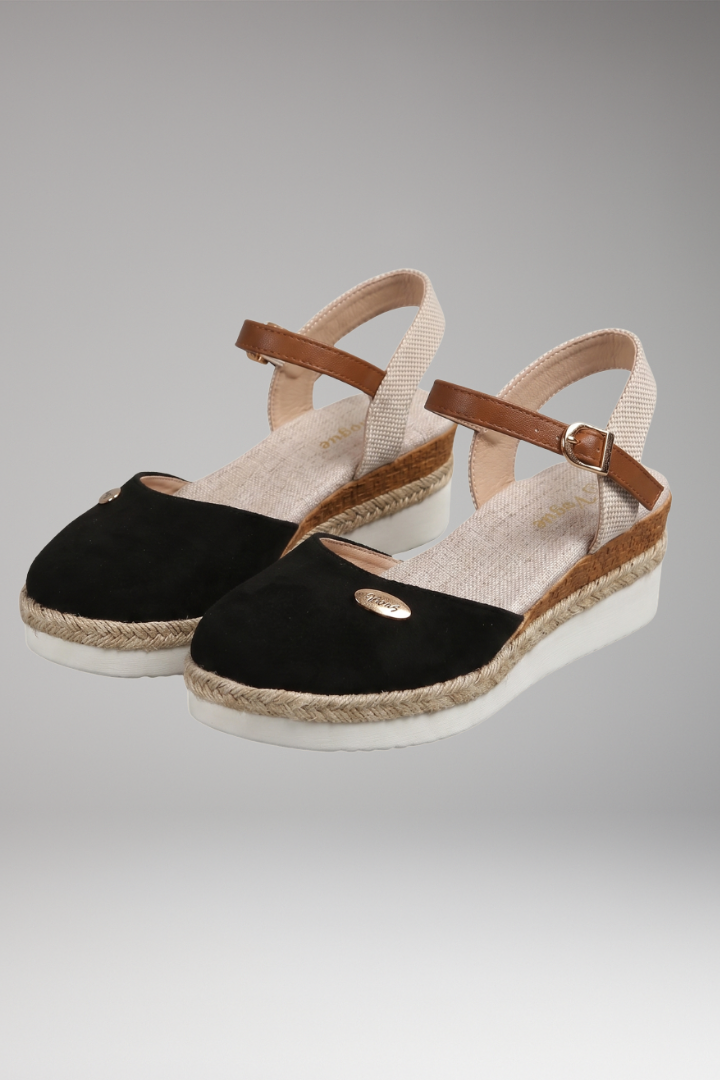 Women's Orthopedic Espadrilles with Woven Soles and Contoured Footbeds