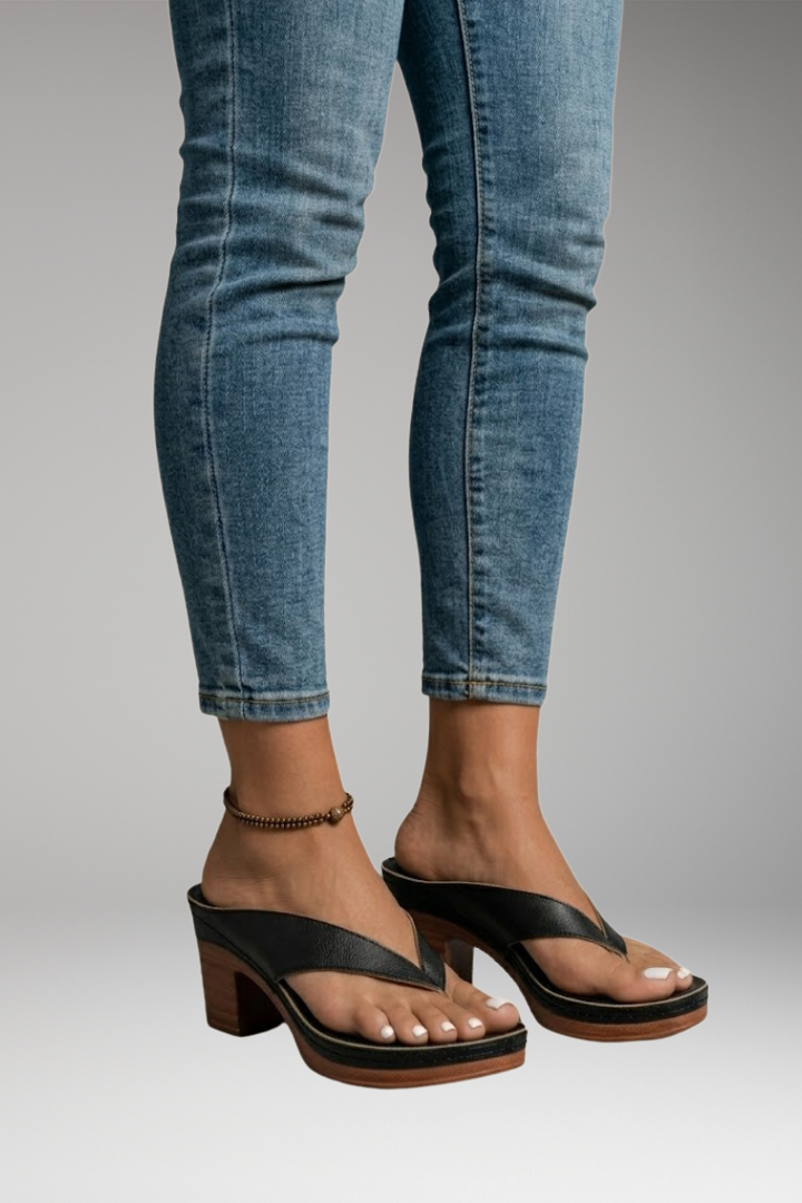 Women's Orthopedic Heels with Ergonomic Footbed and Shock-Absorbing Sole