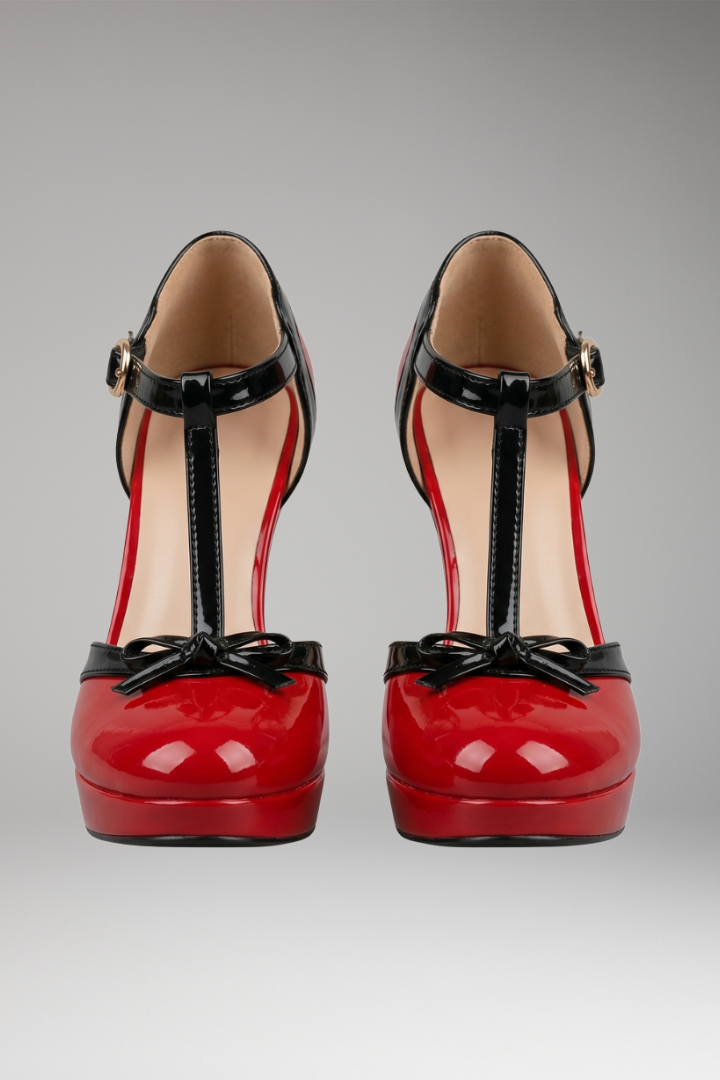 Women's Orthopedic Heels with Padded Insole and Solid Heel