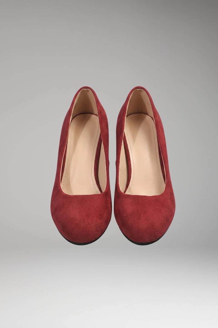 Women's Orthopedic Heels with Thick Heel and Plush Insole
