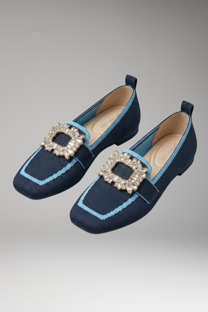 Women's Orthopedic Loafers with Cushioned Insole and Supportive Structure