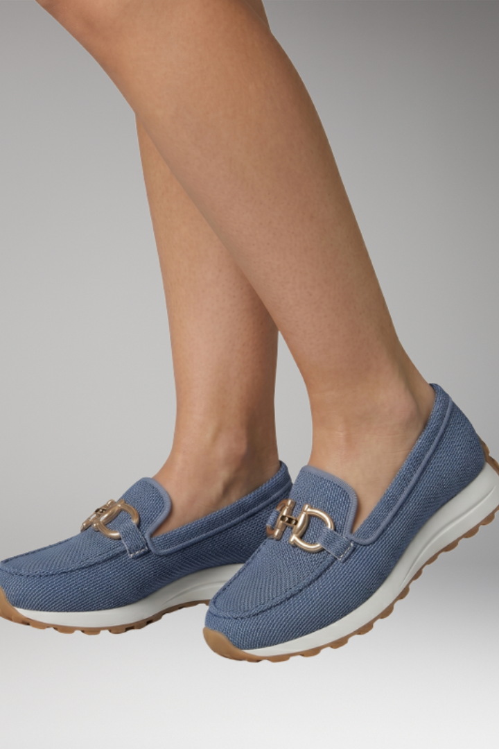 Women's Orthopedic Loafers with Cushioned Support and Elegant Hardware
