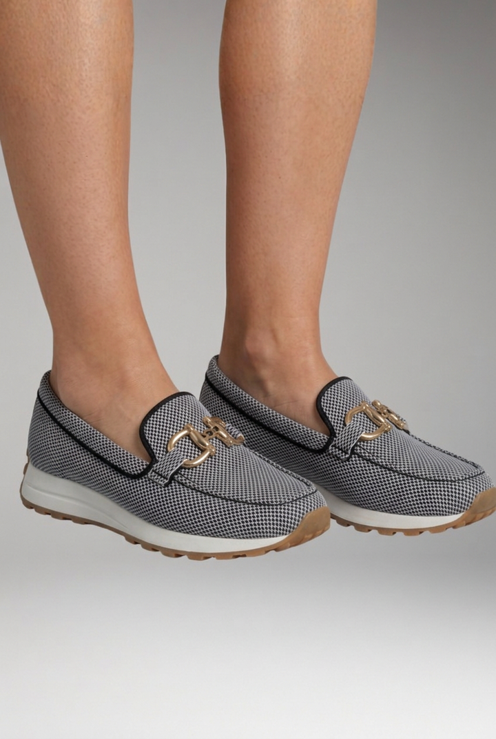 Women's Orthopedic Loafers with Cushioned Support and Elegant Hardware