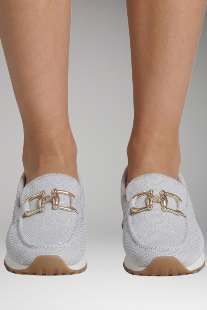 Women's Orthopedic Loafers with Cushioned Support and Elegant Hardware