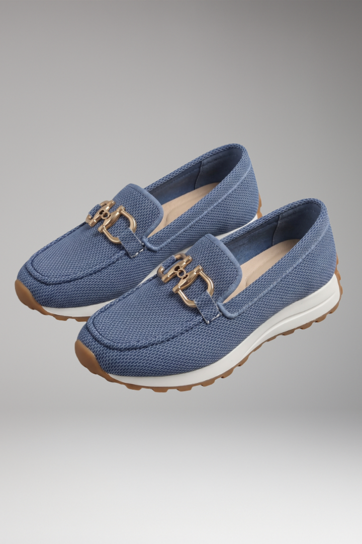 Women's Orthopedic Loafers with Cushioned Support and Elegant Hardware
