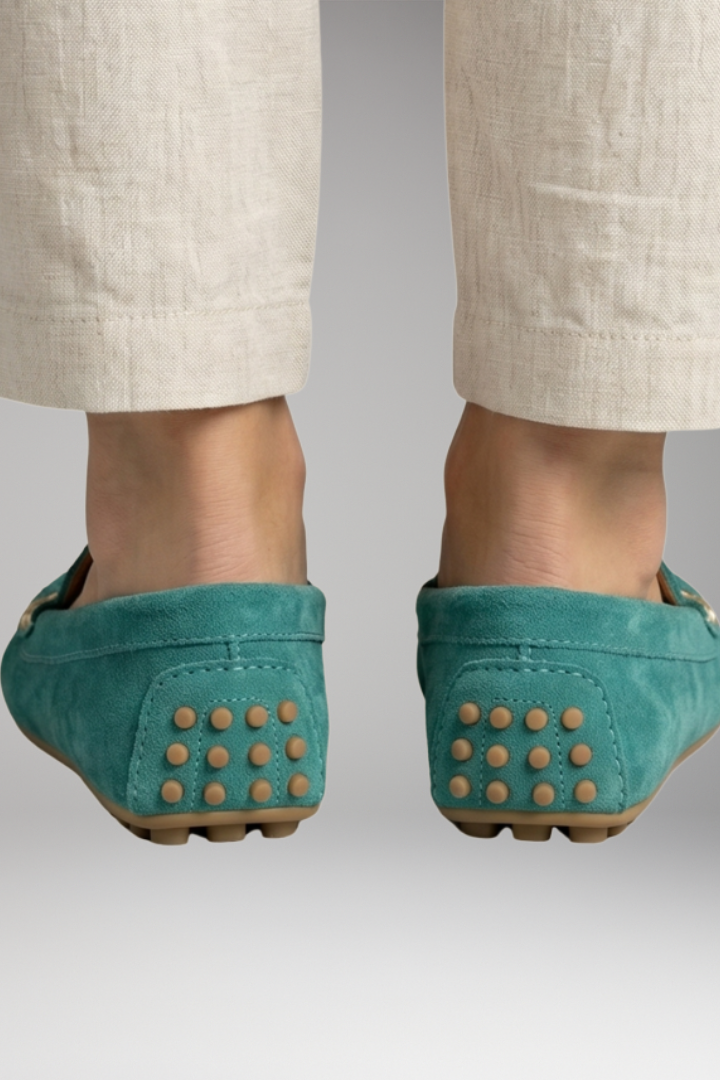 Women's Orthopedic Loafers with Metal Accents and Slip-On Design