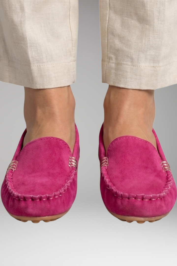 Women's Orthopedic Loafers with Metal Accents and Slip-On Design