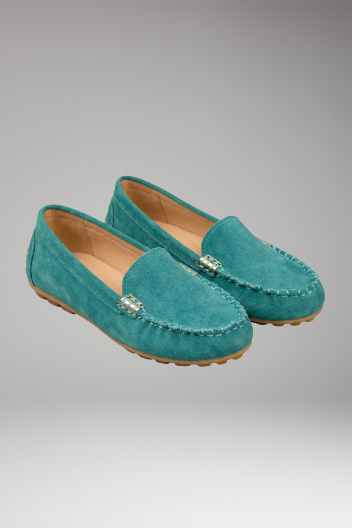 Women's Orthopedic Loafers with Metal Accents and Slip-On Design