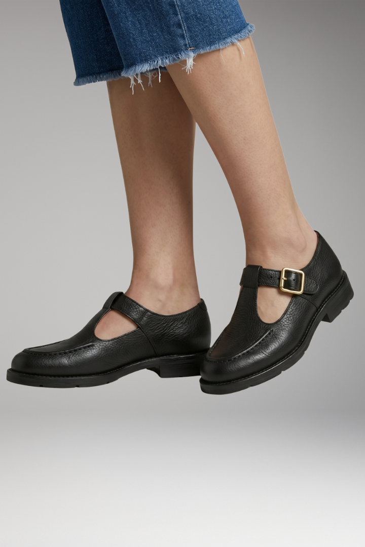 Women's Orthopedic Mary Jane Shoes with Cushioned Insole and Low Block Heel