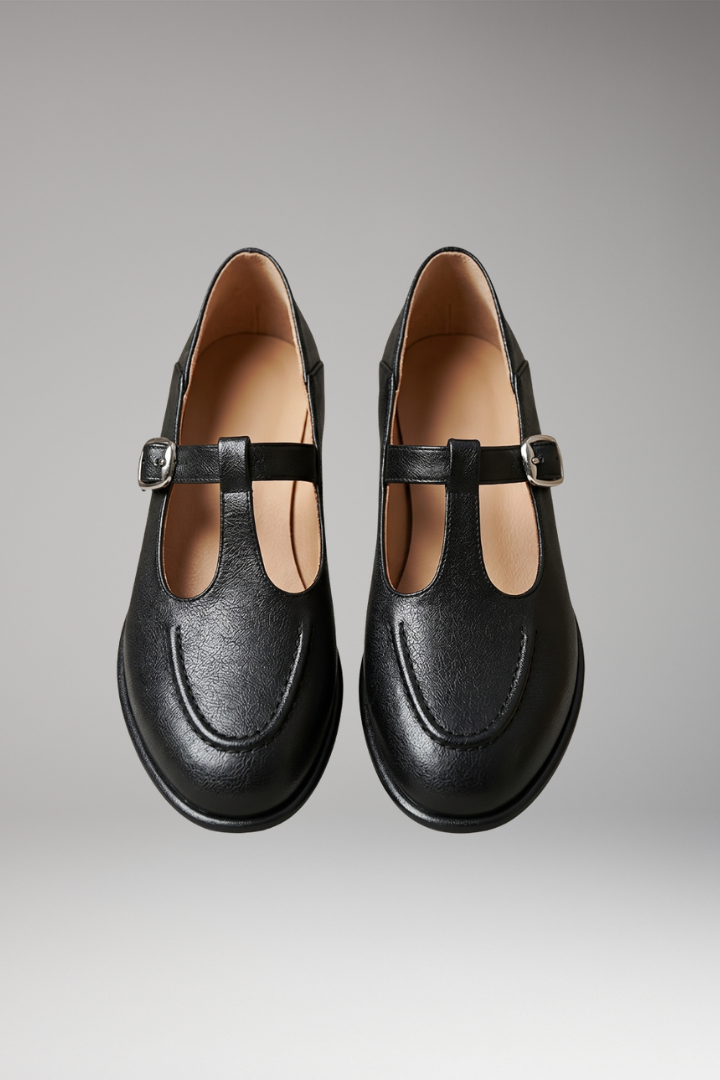 Women's Orthopedic Mary Jane Shoes with Cushioned Insole and Low Block Heel