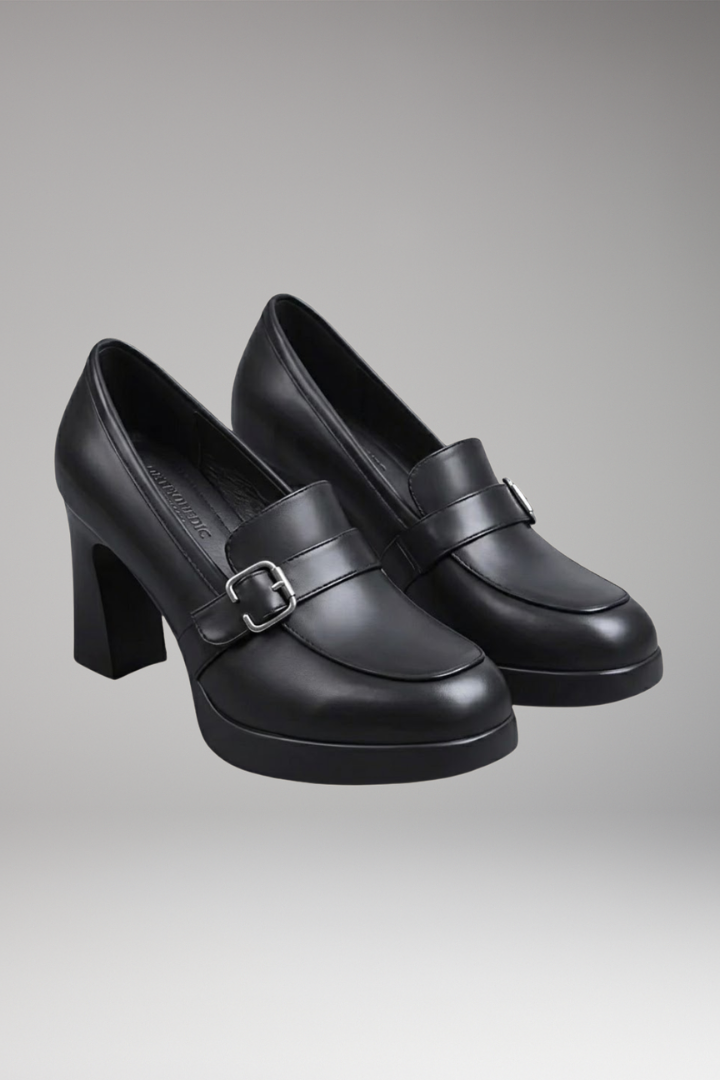 Women's Orthopedic Pumps with Ergonomic Support and Sculpted Heel
