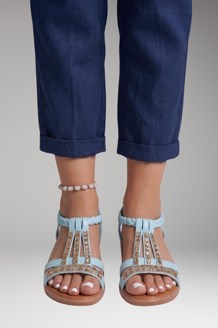 Women's Orthopedic Sandals with Adjustable Straps and Contoured Soles