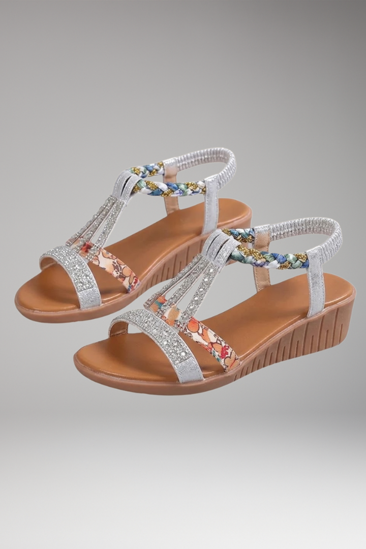 Women's Orthopedic Sandals with Adjustable Straps and Contoured Soles