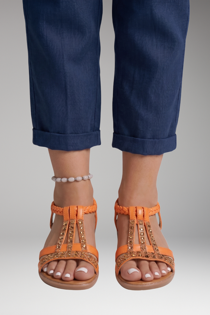 Women's Orthopedic Sandals with Adjustable Straps and Contoured Soles