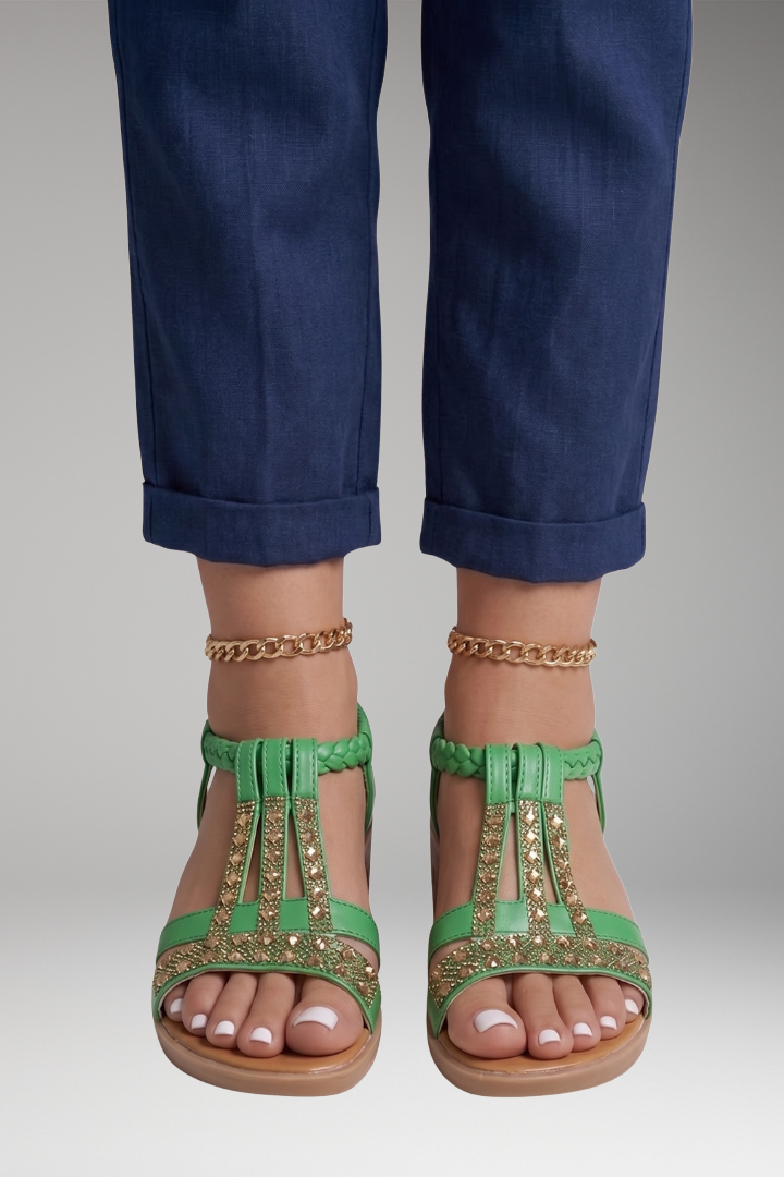 Women's Orthopedic Sandals with Adjustable Straps and Contoured Soles